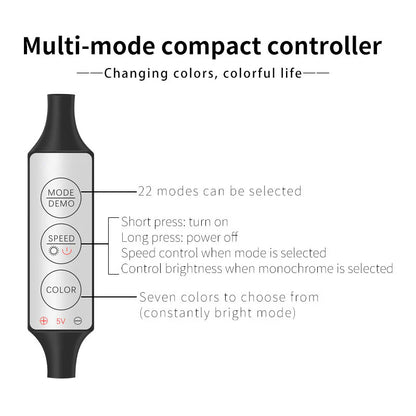 Car ambient lighting with seven colors