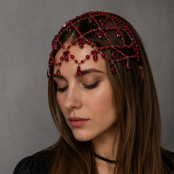 Retro Hepburn teardrop hair accessory