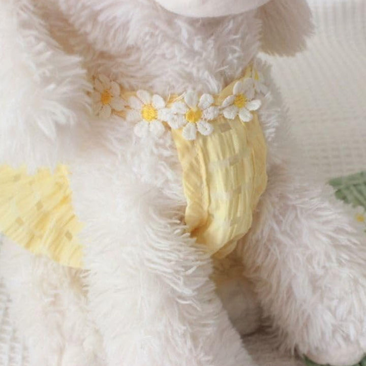 Floral Wreath Collar Pet Dress