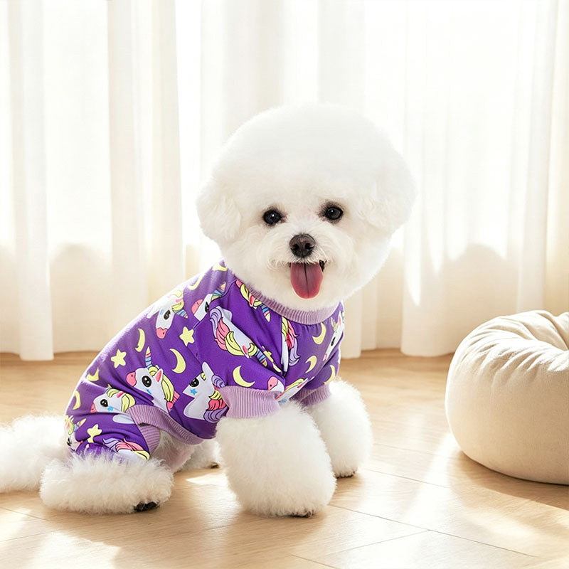 Animal-print pet onesie