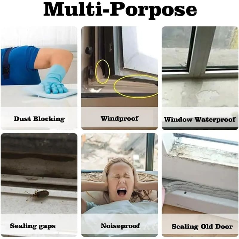 Dustproof and windproof sealing strip