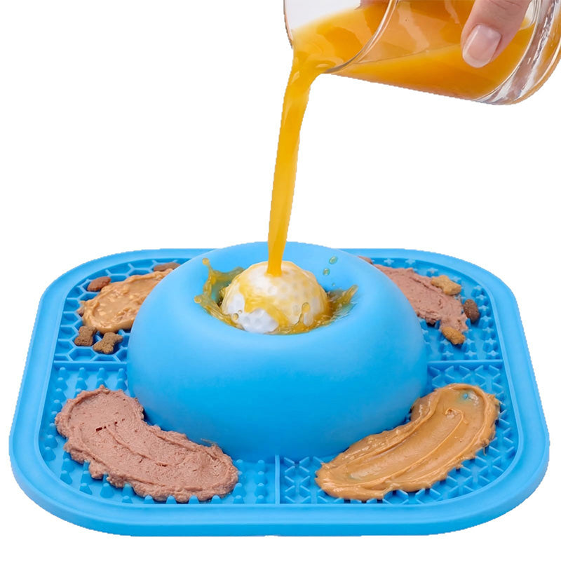 2-in-1 Silicone Pet Slow Feeder
