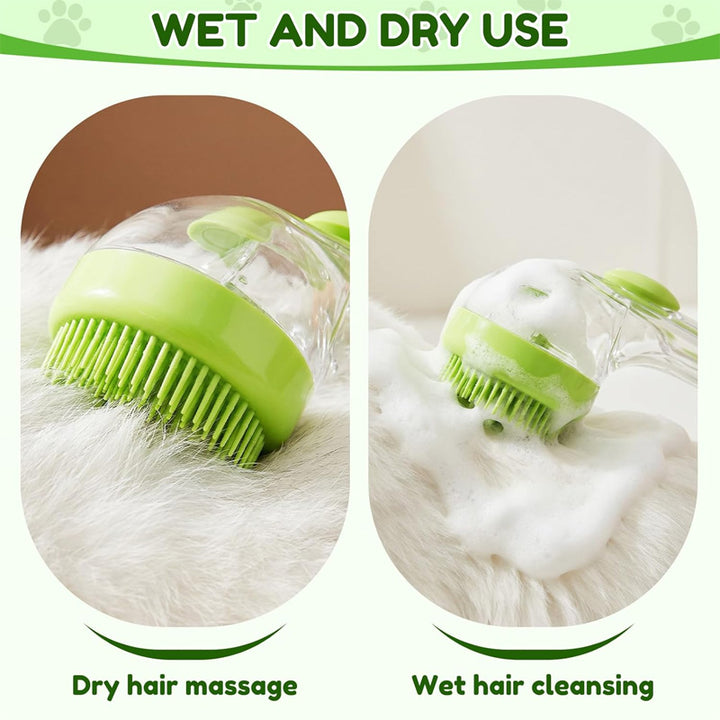 Pet silicone bath massage brush
