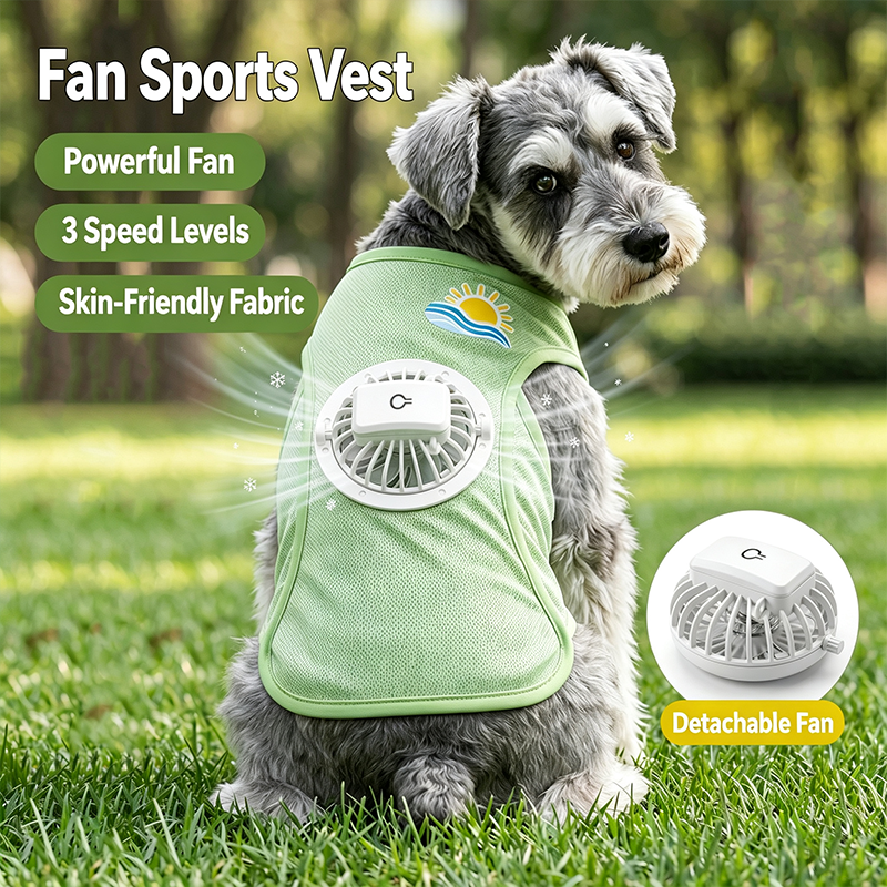 Dog Cooling Vest with Detachable Fan