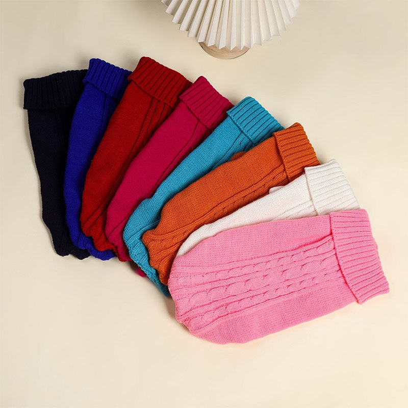 Pet knitted sweater