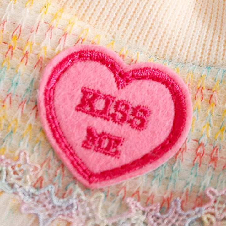Cute Pet Vest with Lace Knitwear