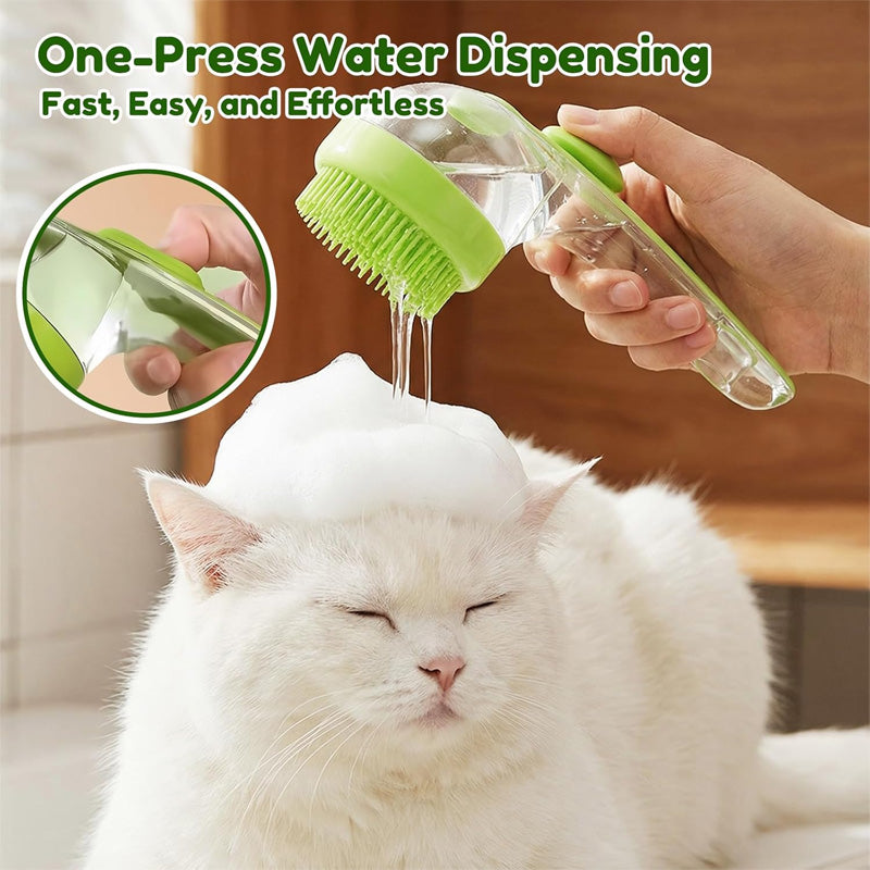 Pet silicone bath massage brush