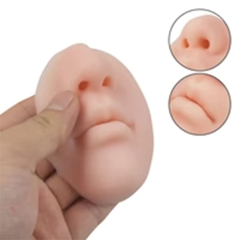 Nose-shaped soap dispenser