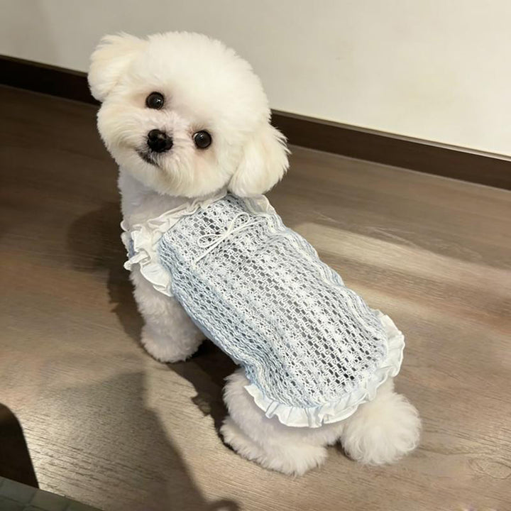 Pet-shaped openwork lace camisole