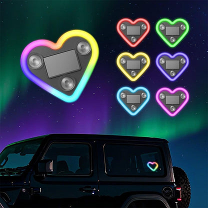 Car heart-shaped ambient lights