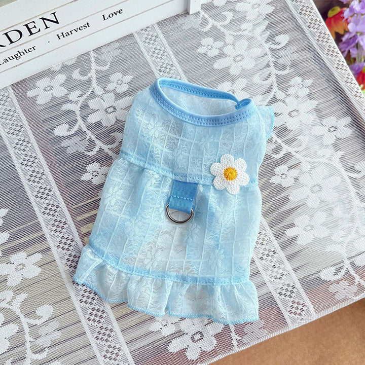 Pet mesh breathable vest dress