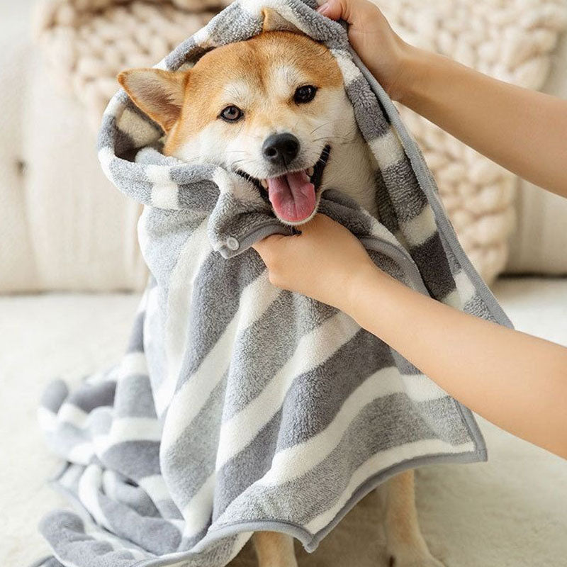 Quick-Drying Pet Bathrobe Towel
