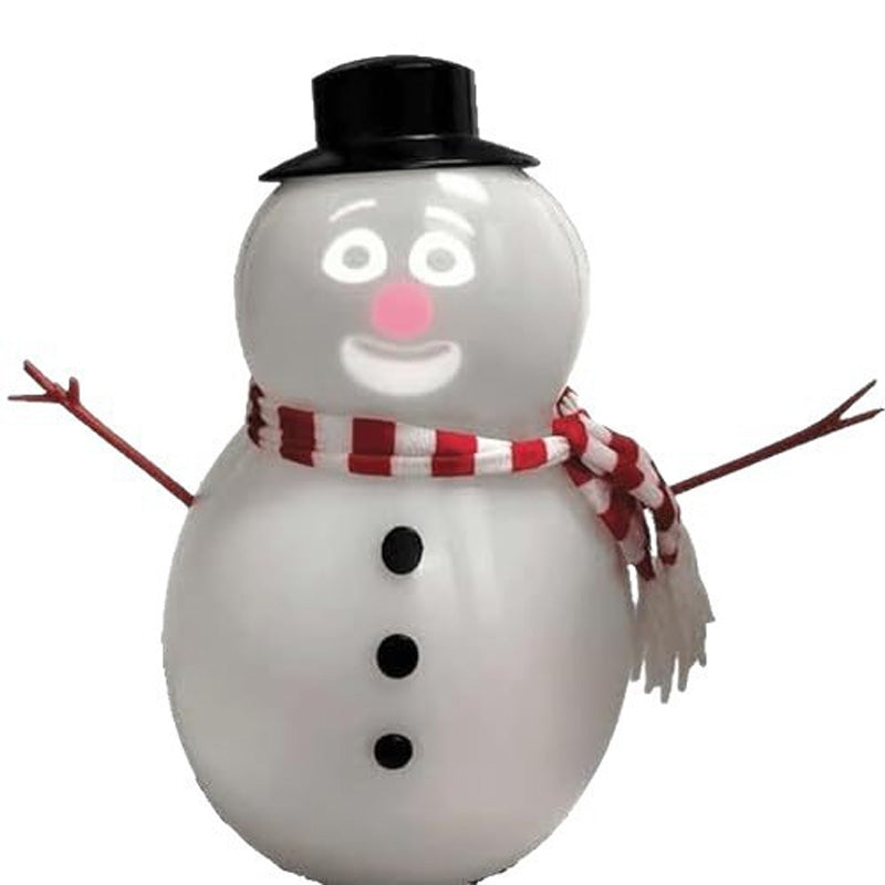 A talking animated winking snowman