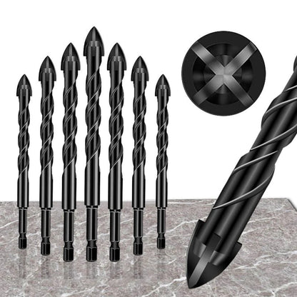 🔥💥🔥💥🔥4-edge Cross Drill Bit Set 7pcs🔥💥🔥💥🔥