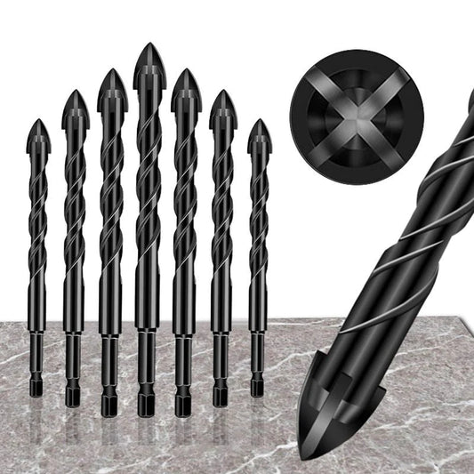🔥💥🔥💥🔥4-edge Cross Drill Bit Set 7pcs🔥💥🔥💥🔥