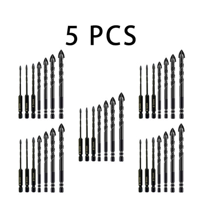 🔥💥🔥💥🔥4-edge Cross Drill Bit Set 7pcs🔥💥🔥💥🔥