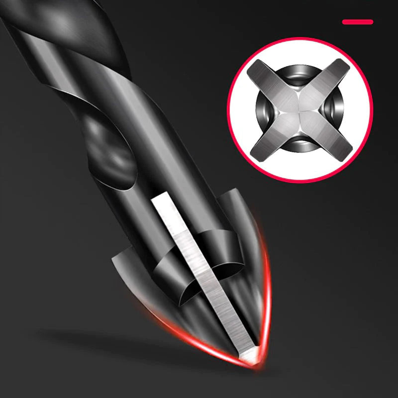 🔥💥🔥💥🔥4-edge Cross Drill Bit Set 7pcs🔥💥🔥💥🔥