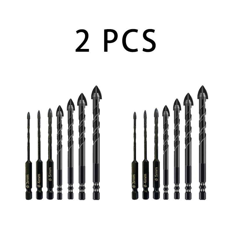 🔥💥🔥💥🔥4-edge Cross Drill Bit Set 7pcs🔥💥🔥💥🔥