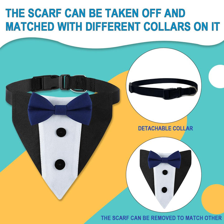 Pet Dog Tuxedo Bandana