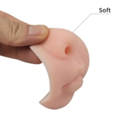Nose-shaped soap dispenser