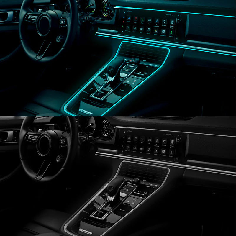 Car ambient lighting with seven colors