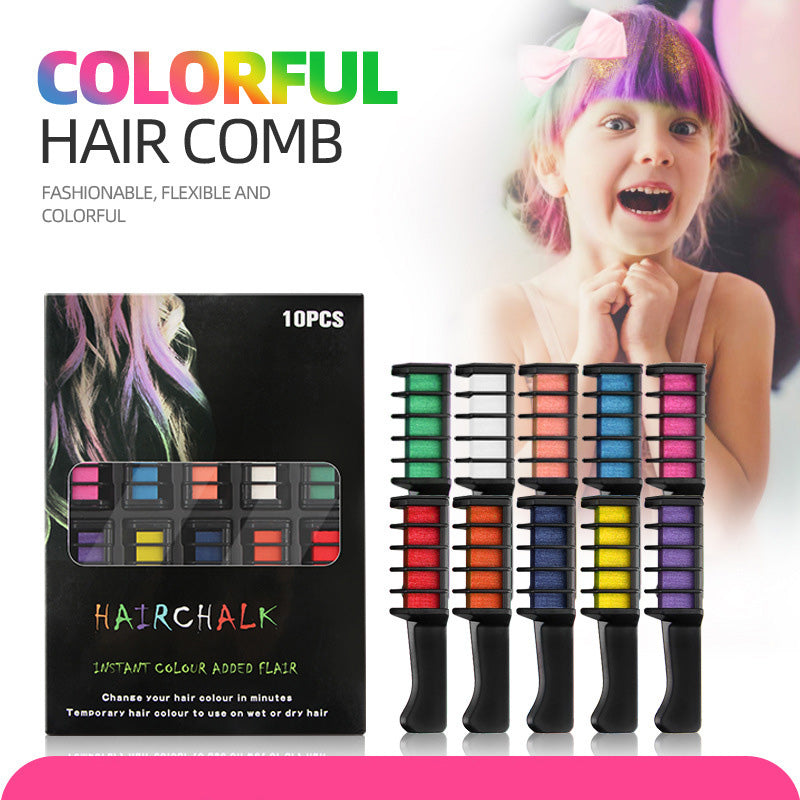 Washable, quick-dyeing hair comb