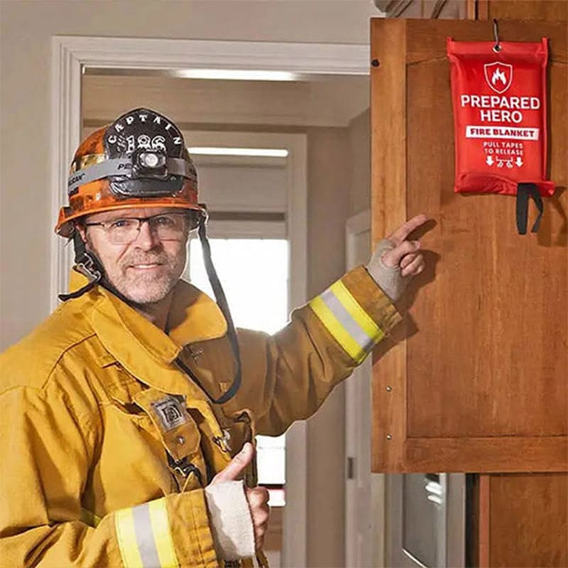 Fiberglass fire blanket