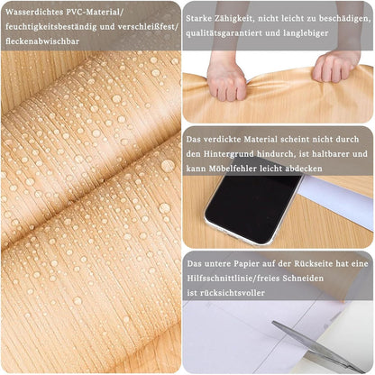 Waterproof and Moisture-proof Wood Grain Stickers