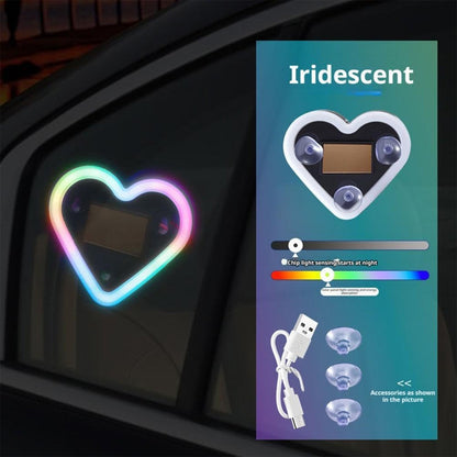Car heart-shaped ambient lights