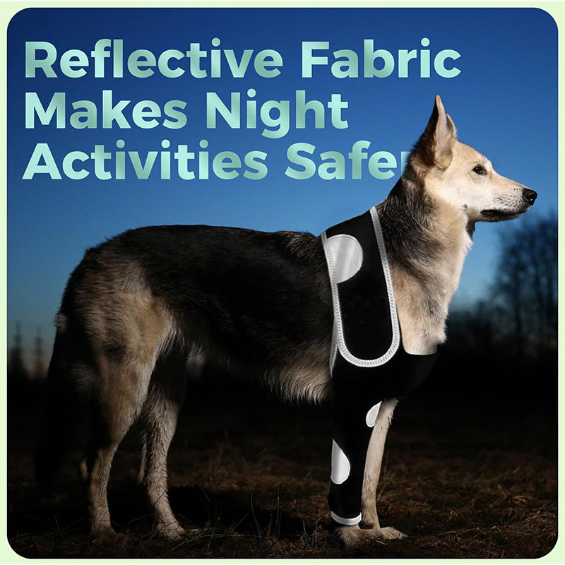Reflective and breathable dog leg protector