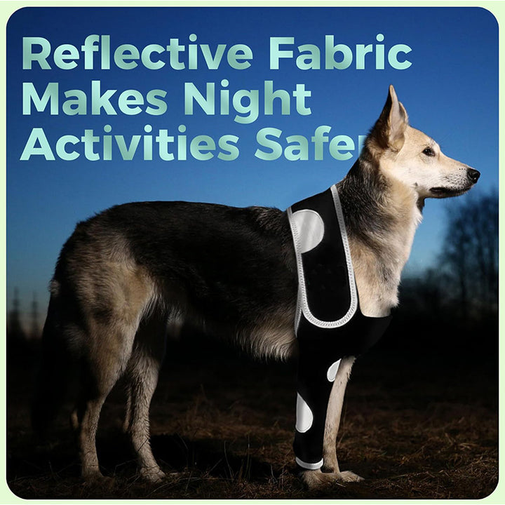 Reflective and breathable dog leg protector