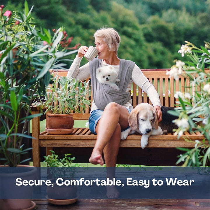 Portable foldable pet chest bag