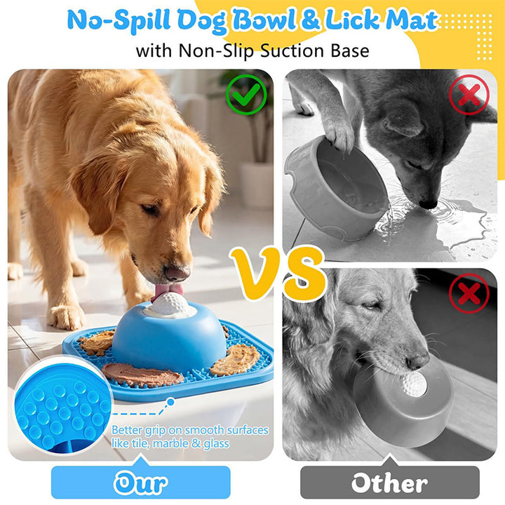 2-in-1 Silicone Pet Slow Feeder