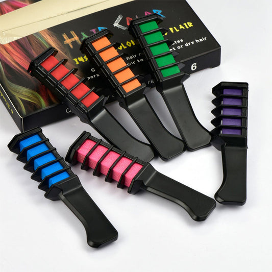 Washable, quick-dyeing hair comb