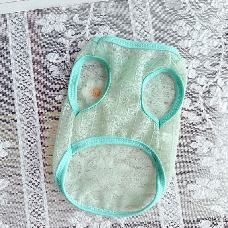 Pet mesh breathable vest dress