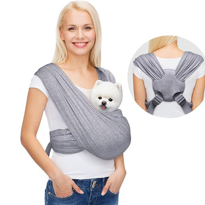 Portable foldable pet chest bag