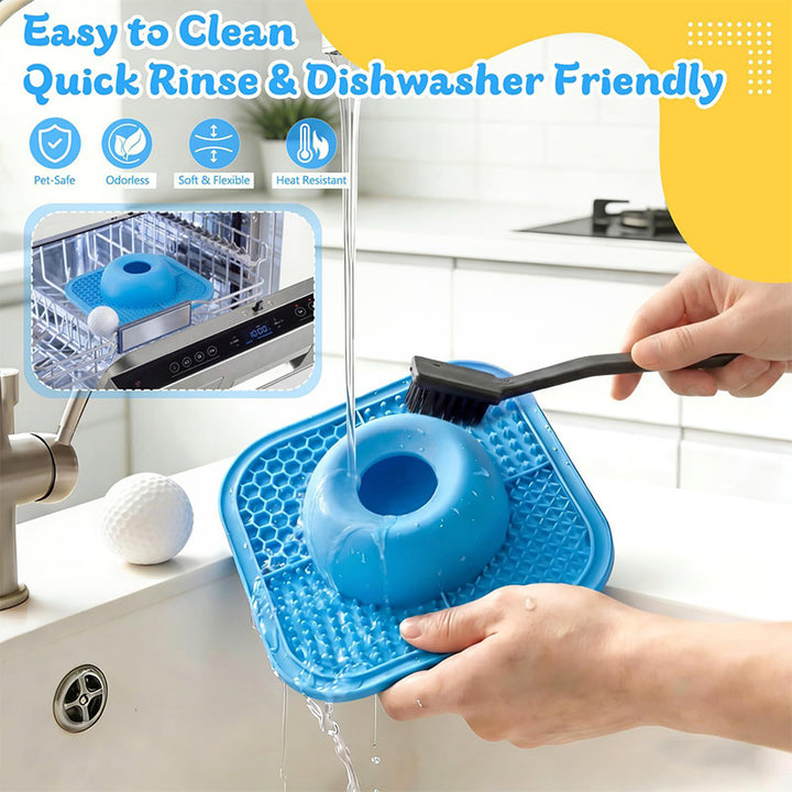 2-in-1 Silicone Pet Slow Feeder