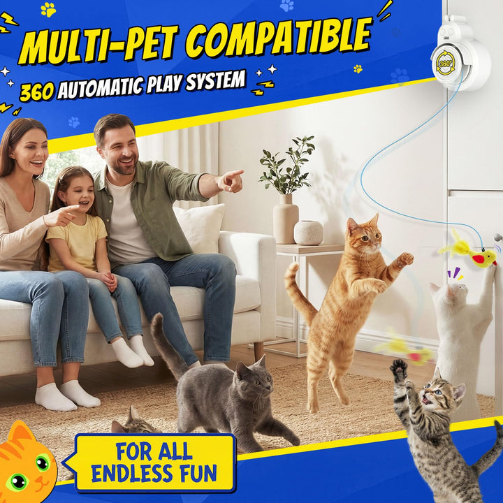 Interactive Flying Bird Toy for Cats