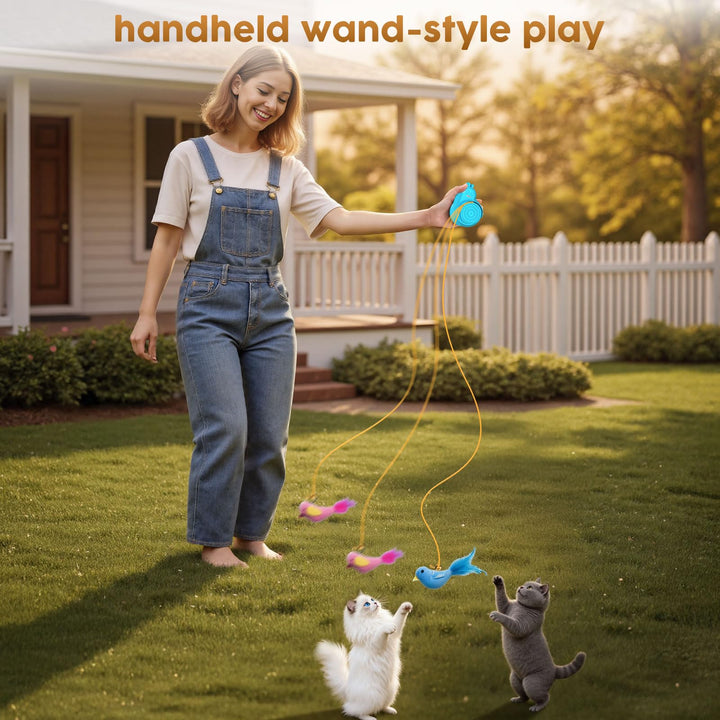 Interactive Flying Bird Toy for Cats