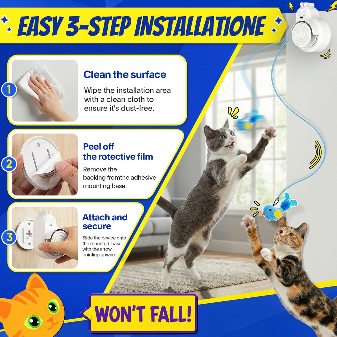 Interactive Flying Bird Toy for Cats