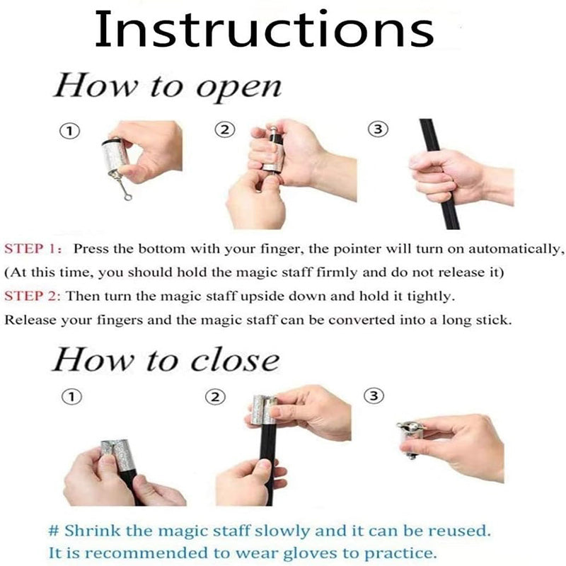 Telescopic magic wand