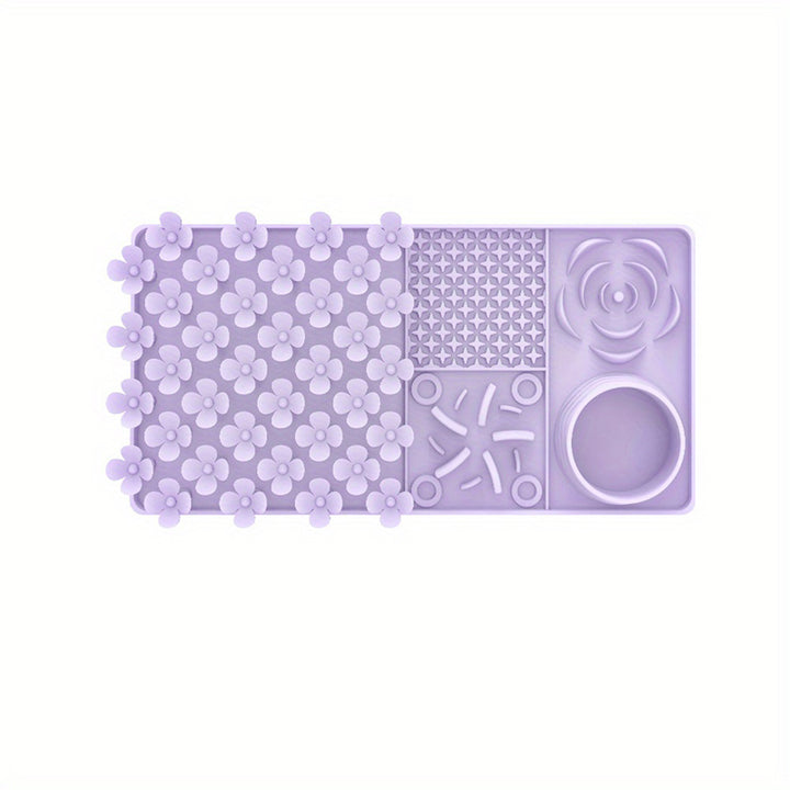 Easy-to-clean slow-feed pet placemats