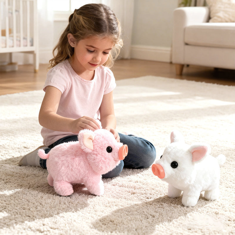 Electric Simulation Plush Pig