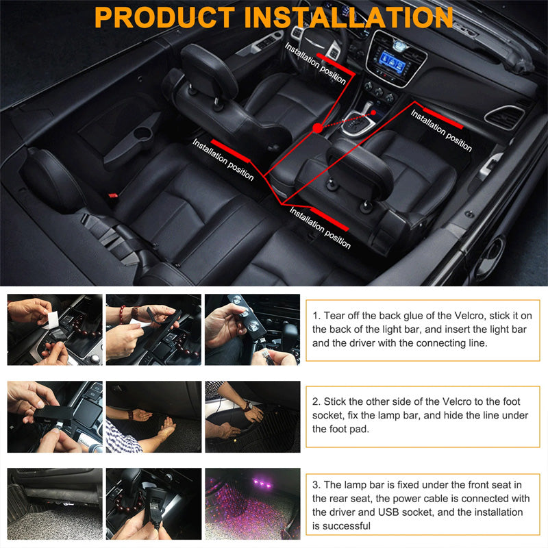 Car-shaped ambient lighting