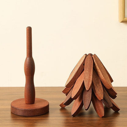 Solid wood heat insulation pad