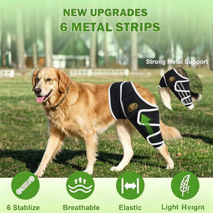 Adjustable universal knee brace for pets