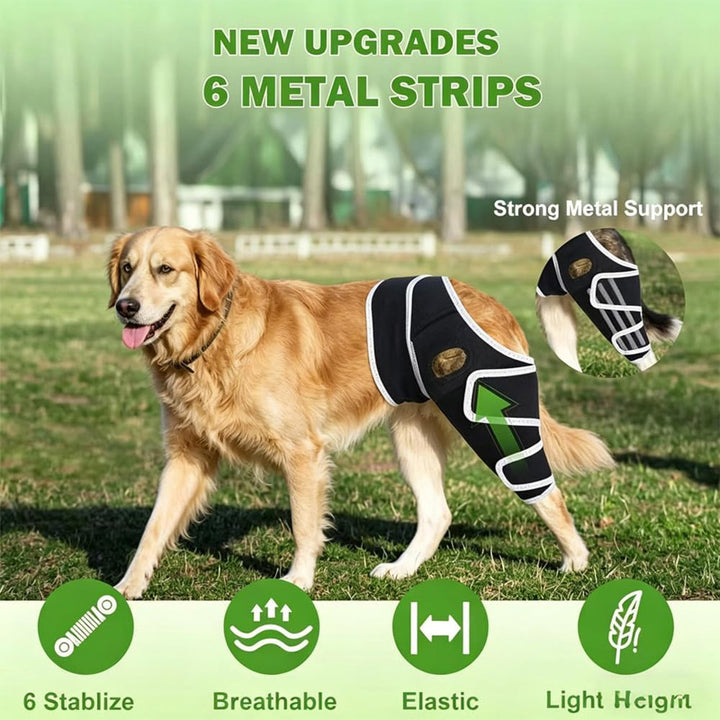 Adjustable universal knee brace for pets