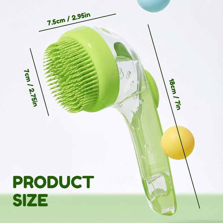 Pet silicone bath massage brush
