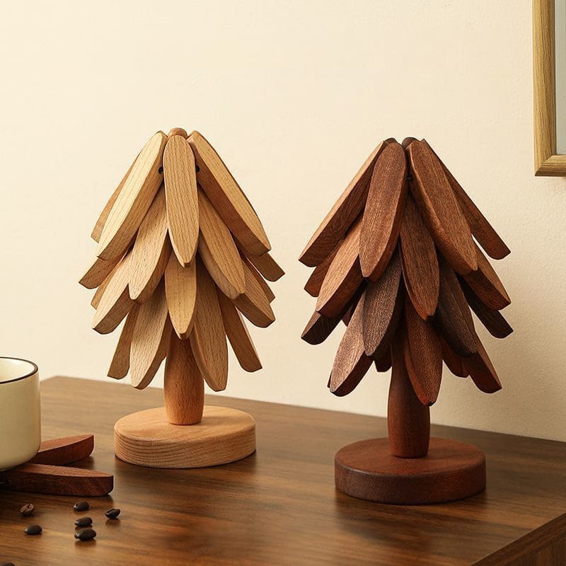 Solid wood heat insulation pad