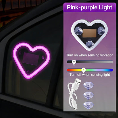 Car heart-shaped ambient lights